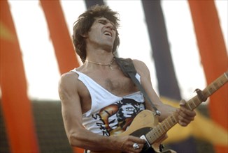 The Rolling Stones en concert à l'Olympiastadion de Munich le 11 juin 1986
