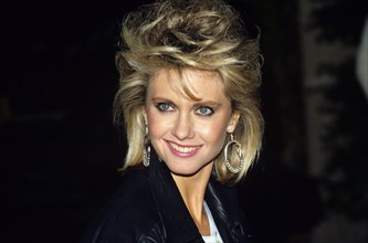 Olivia Newton-John am 25.10.1983 in London. | Verwendung weltweit