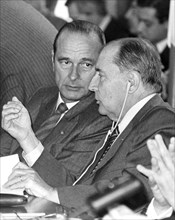 Jacques Chirac et François Mitterrand, 1986