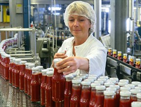Usine de fabrication de ketchup en Allemagne