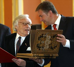 Heinz Berggruen et Klaus Wowereit