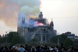 Fire of Notre-Dame de Paris on April 15, 2019