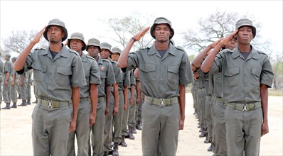 Ranger cadets training in the Southern African Wildlife College in Hoedspruit, South Africa
