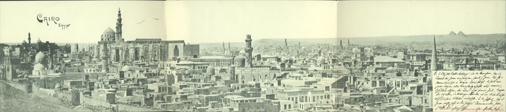 Cairo Egypten, Blick auf die Stadt mit Moschee