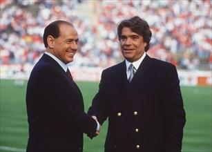 Bernard Tapie and Silvio Berlusconi