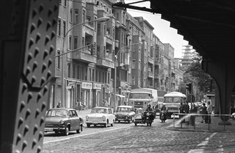 Vue sur la Schönhauser Allee, dans le quartier berlinois de Prenzlauer Berg