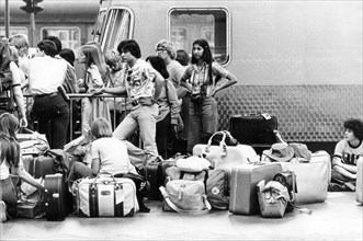 Gare centrale de Francfort-sur-le-Main en 1976