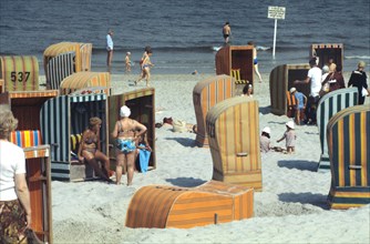 Plage de Norderney en 1982