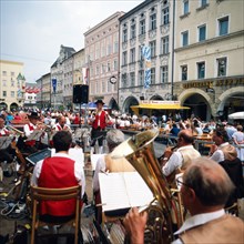 Concert of the Rosenheim city band in the 1980s