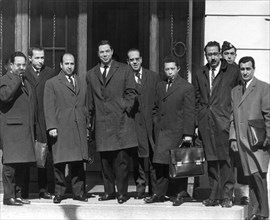 Die algerische Delegation. Am 18. März 1962 unterzeichneten Vertreter Frankreichs und der