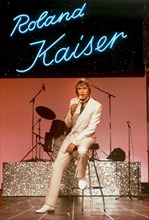 Schlagersänger Roland Kaiser bei der Aufzeichnung seiner "Roland-Kaiser-Show" für das ZDF am 12.09