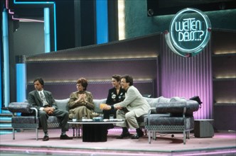 Wetten dass, Spielshow, Deutschland 1993, Gaststars Caterina Valente, Katharina Kati Witt, Uwe