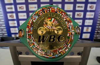 Boxing. The WBC heavy weight world champion belt