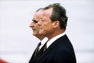 Chancellor Willy Brandt and French President Georges Pompidou