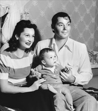 Johnny Weissmuller, Beryl Scott et leur fils Johnny Weissmuller Junior