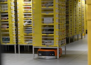 13.10.2020, Logistik Zentrum, Frankenthal, Amazon Logistik Zentrum am Prime Day, im Bild Regale die