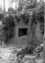 The Nazi propaganda picture shows Czech defensive positions and bunkers on the Schoeber Line