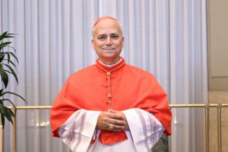 Cardinal Robert Francis Prevost . Concistoro in St Peter, for creation new cardinals. Vatican City