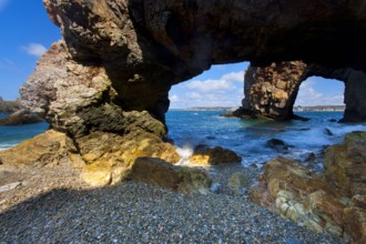 Point de Dinan, France, Europe, Brittany, department Finistère, peninsula, Crozon, sea, coast,