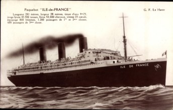 Paquebot "Ile de France"