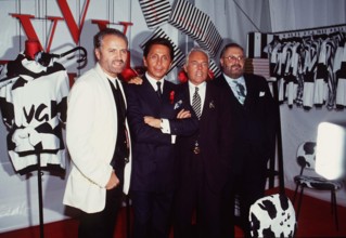 Left to Right: GIANNI VERSACE; VALENTINO; GIORGIO ARMANI and GIANFRANCO FERRE?Italian Fashion