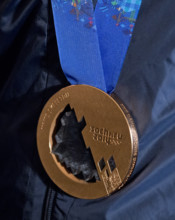 Bronze Medal won by Matthew Antoine in the Men's Skeleton competition in the 2014 Winter Games in