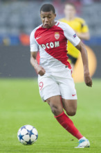 Kylian MBAPPE (Monaco) mit Ball, Einzelaktion mit Ball, Aktion, Fussball Champions League,
