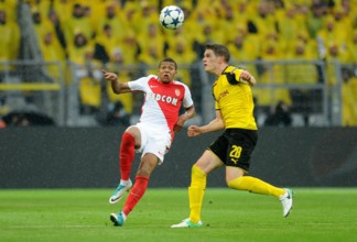 firo : 12.04.2017 Fußball, Saison 2016/2017, Champions League, BVB, Borussia Dortmund - AS Monaco,