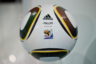 The 'Jabulani' soccer ball which was the official ball of the 2010 soccer world cup in South Africa