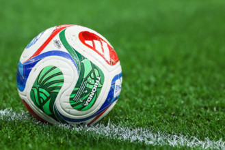 Trionda Adidas FIFA World Cup 2026 Official match ball seen during International Friendly pre-World
