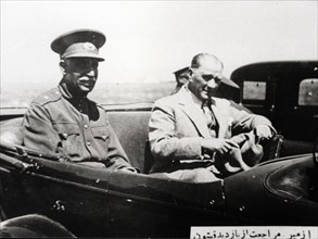 Reza Shah le Grand en Turquie, avec Atta Turk