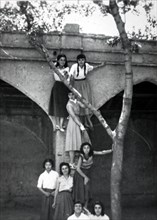 Farah Diba in high school at Tehran