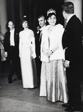 Mohammed Reza Shah Pahlavi et Farah lors d'une visite officielle aux Etats-Unis