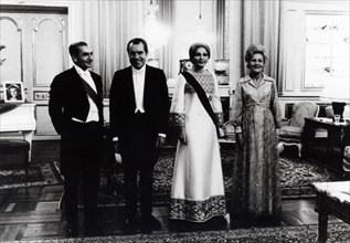 Richard Nixon en Iran lors d'une visite officielle