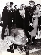 Mohammed Reza Shah Pahlavi leaving Iran for exile on January 16, 1979.
