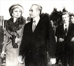 Mohamad Reza Shah Pahlavi et Farah leaving Iran for exile (1970)