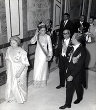 Mohammed Reza Shah Pahlavi en visite officielle en Tunisie