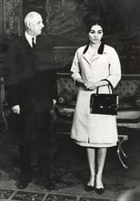 Farah Pahlavi and the General de Gaulle, 
October 1961
