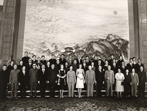 Farah Pahlavi on an official visit to Beijing