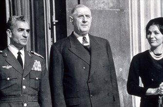 Mohammed Reza Shah Pahlavi et le général de Gaulle (1961)