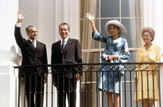 Mohammed Reza Shah Pahlavi en voyage officiel à Washington