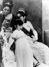 La princesse Farahnaz Pahlavi pendant les fêtes du Couronnement, 1967