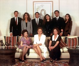 Farah Pahlavi et sa famille aux Etats-Unis