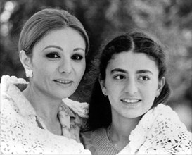 Farah Pahlavi et sa fille Farahnaz au Maroc, 1979