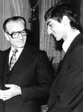 Mohammed Reza Shah Pahlavi et son fils Reza
