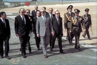 Mohammed Reza Shah Pahlavi en visite officielle