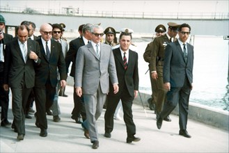 Mohammed Reza Shah Pahlavi en visite officielle