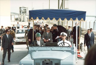 Mohammed Reza Shah Pahlavi en visite officielle