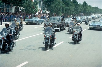 Mohammed Reza Shah Pahlavi en visite officielle