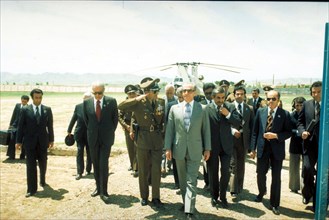 Mohammed Reza Shah Pahlavi en visite officielle